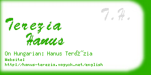 terezia hanus business card